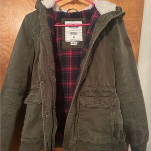 Hollister Teen Olive Green Jacket